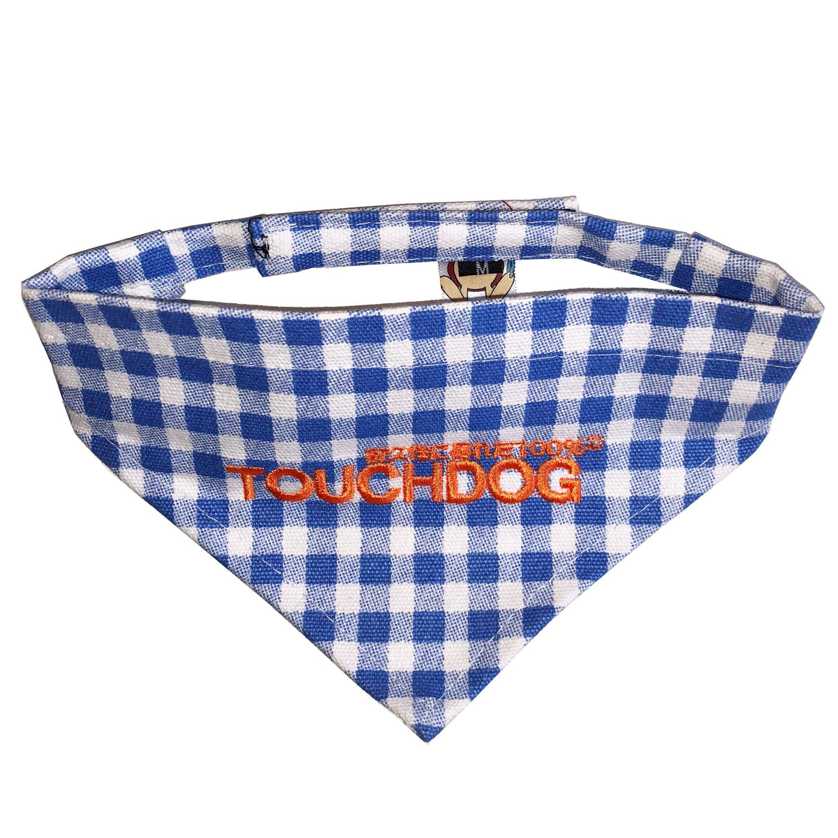 Touchdog Plaid Patterned Hook-and-Loop Fashion Dog Bandana